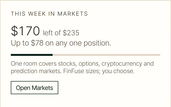 This week in markets, in the FinFuse app